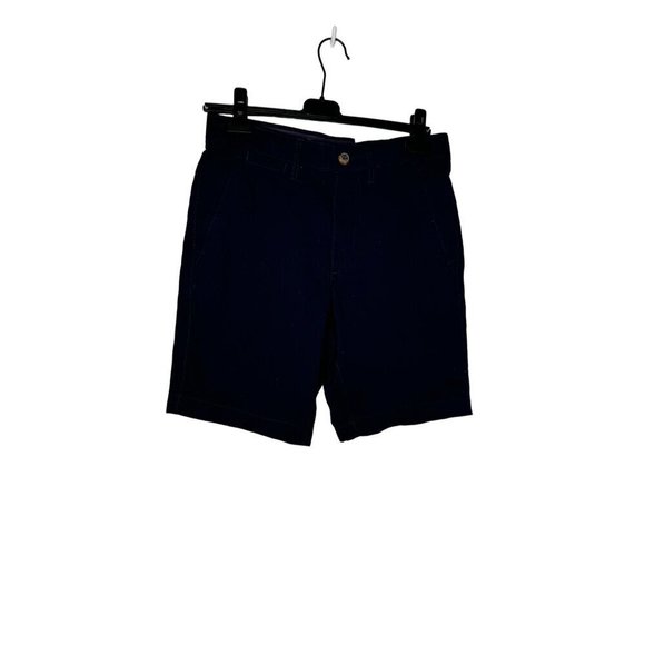 NWT Sonoma Flat-Front Cotton Blend Short Navy 29 - Picture 1 of 4